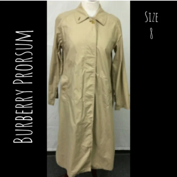 Burberry Jackets Coats Burberry Prorsum Womens Lightweight Long Trench Coat Size 8 Poshmark